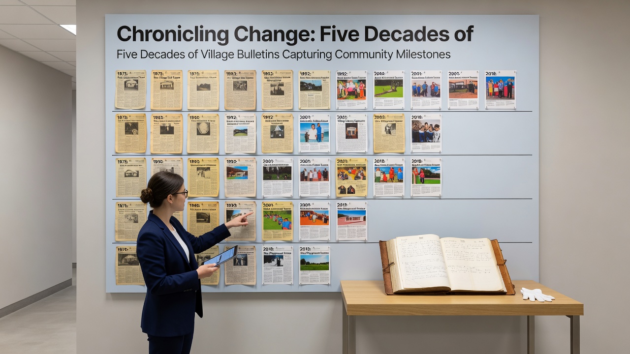 Chronicling Change: Five Decades of Village Bulletins Capturing Community Milestones